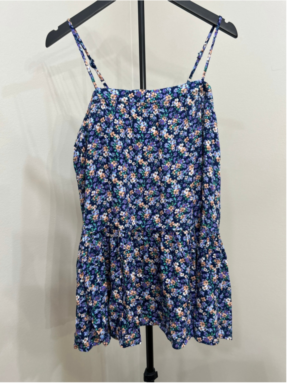 Easel Floral Mini Dress Size M Blue Purple